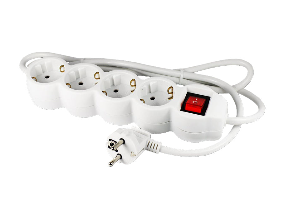 Ecosavers socket with switch - 4 ports