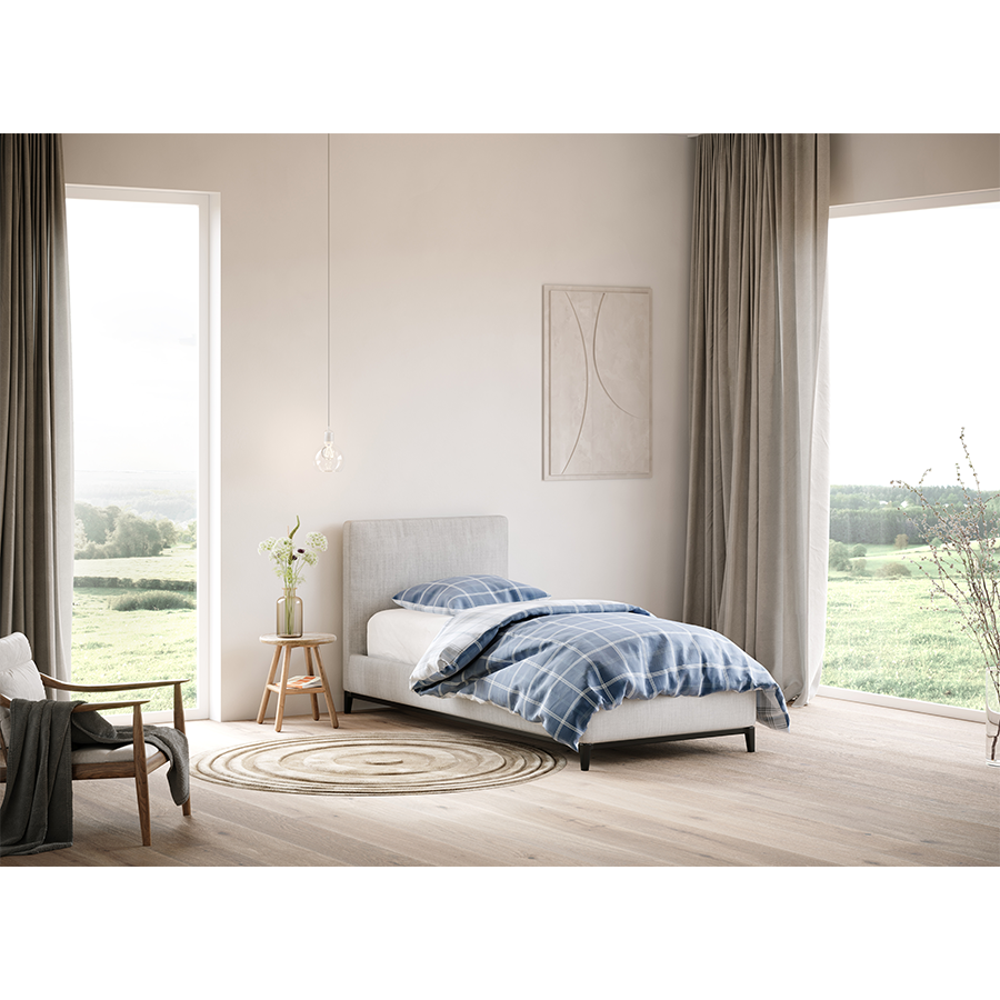 Knus eden jersey hoeslaken allure wit 180 x 200cm
