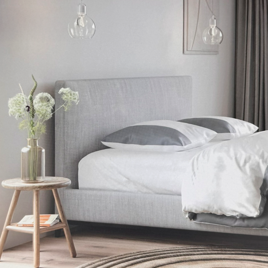 Knus eden jersey hoeslaken allure wit 180 x 200cm