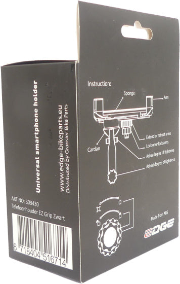 Držák na okraj telefonu Ez Grip Black