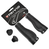 Trivio - bicycle grips rubber ergonomic lock-on black
