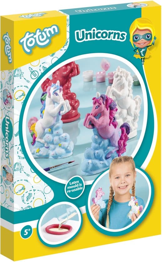 Unicornios de yeso de yeso Totum