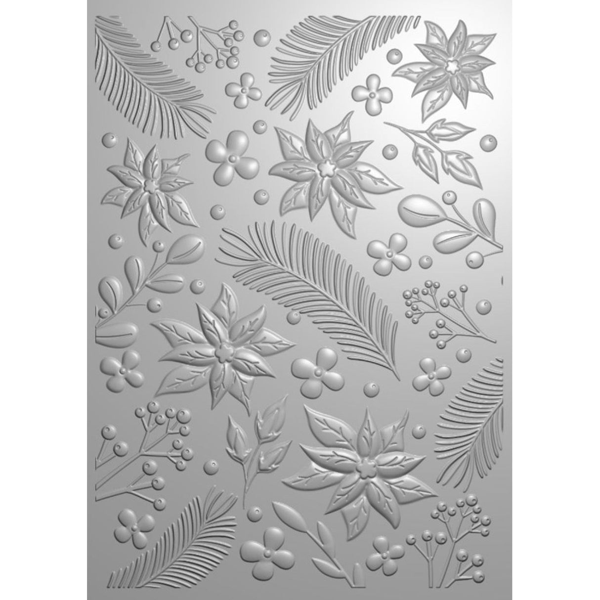 Creative expressions • 3d embossing folder nature's christmas