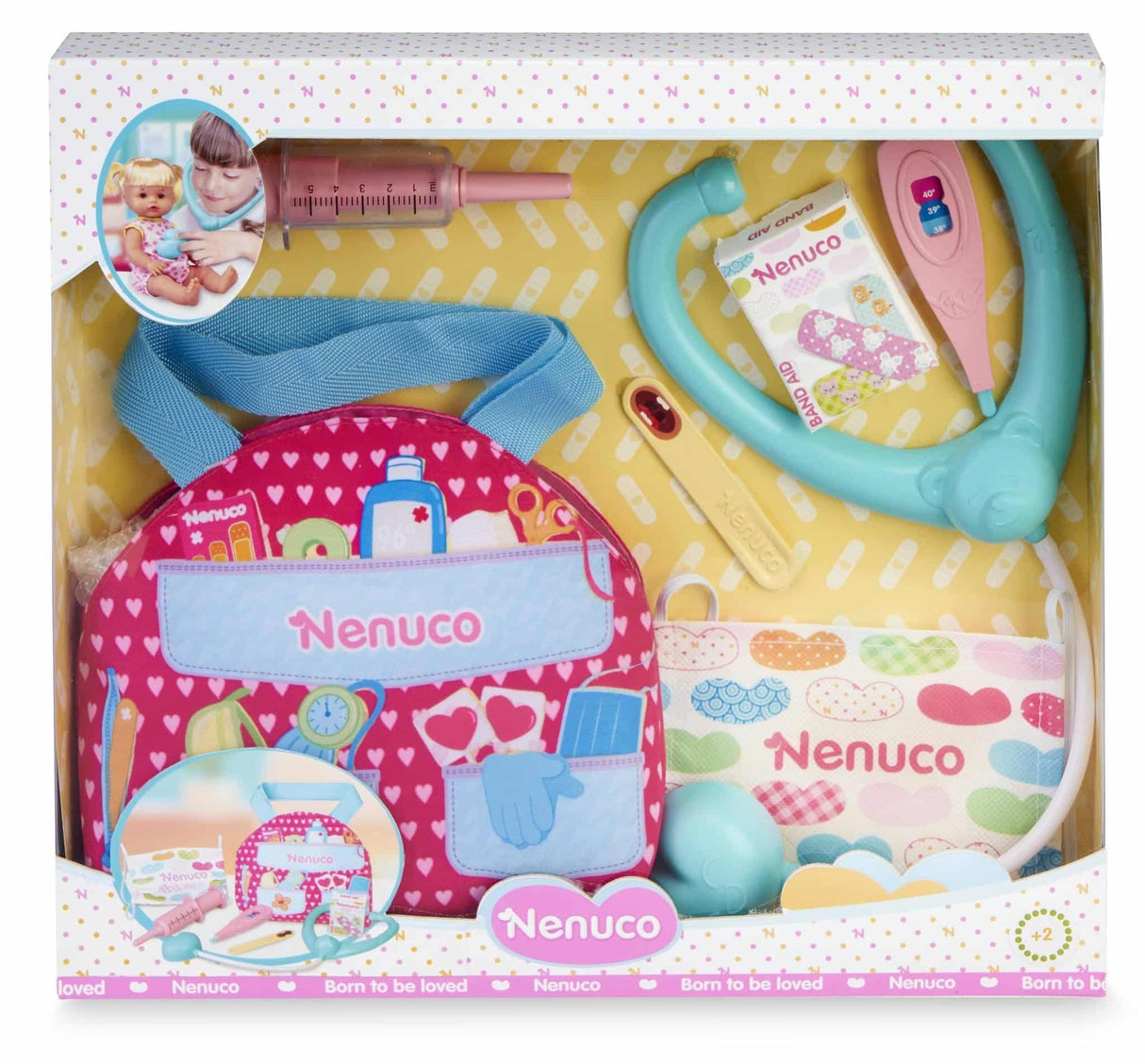 Famosa Nenuco first aid bag with many accessories