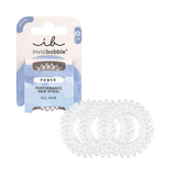 Invisibobble power crystal clear 3 kosi