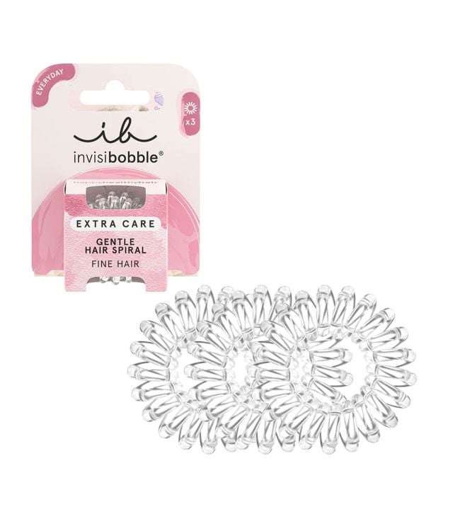Invisibobble Extra Care Gentle Crystal Clear 3 pieces