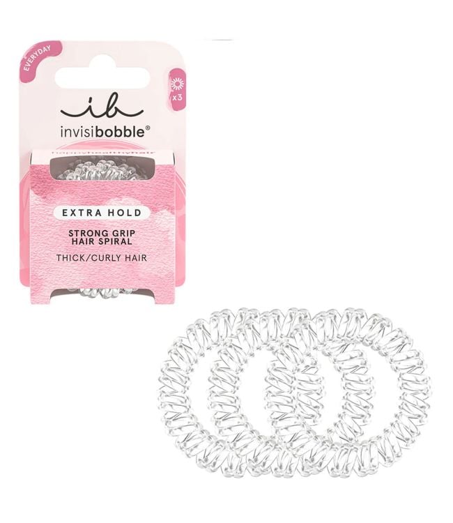 Invisibobble Extra Hold Crystal Clear 3 pièces