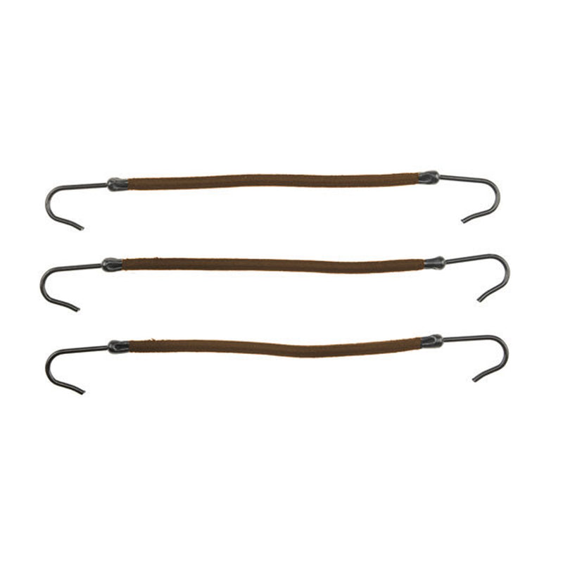 Front Coiffeur elastesch mat Haken brong 10 Stéck.