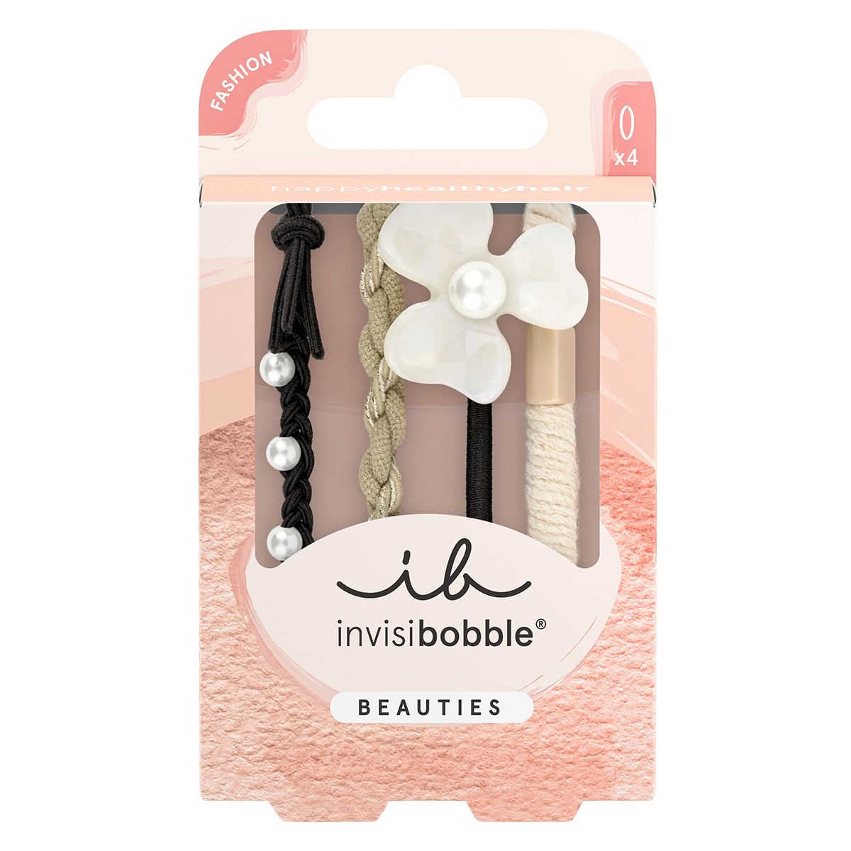 Invisibobble beauties flower pearl 4st.
