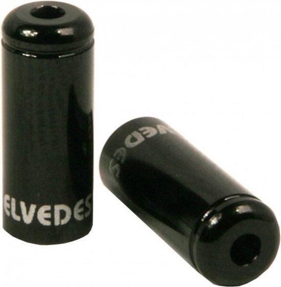 Cappelli per cavi pentole Elvedes nero 4,2 mm | Aluminio 50 pezzi