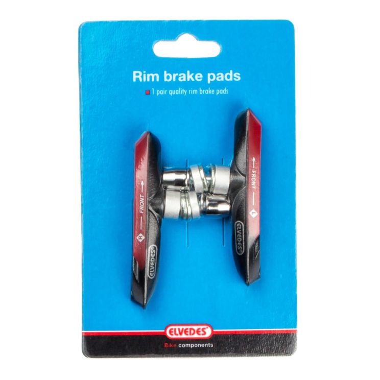 Brzdové destičky V-brzda 72 x 14 mm Černá 2 kusy