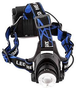 Enzo entac led čelovka zoom 5w hliníková čierna 4xaa - 5700310