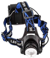 Enzo entac led čelovka zoom 5w hliníková čierna 4xaa - 5700310