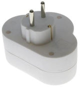 Проходен щепсел дуо с превключвател