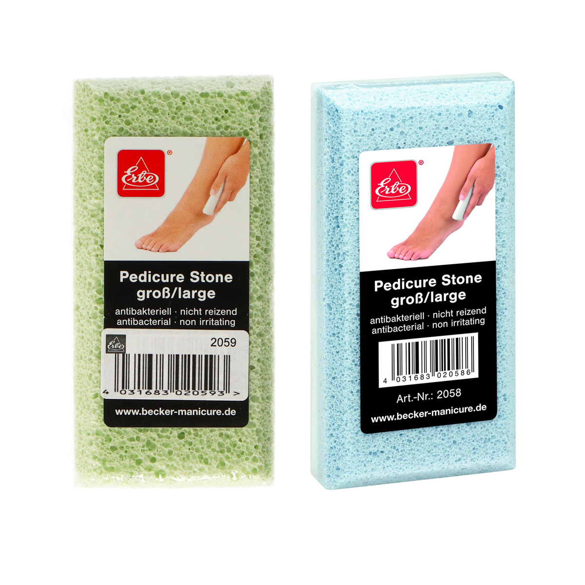 Erbe solingen pumice stone large assorted (erbe2058 2059)