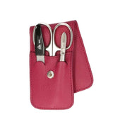 Tasta di manicure in 3 parti Erbe Solingen con pulsante a scatto fucsia (ERBE9079)