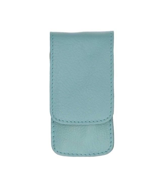 Erbe Solingen 3-part manicure case with press stud closure light blue (Erbe9203)