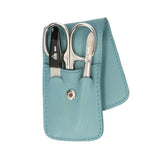 Erbe solingen 3-piece manicure case with press stud closure light blue (erbe9203)