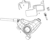 Sram disc brake s900 disc br. s900 hydr., right, rear br.