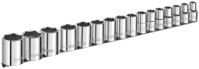 Juego de vasos Expert by facom 1 2 6 puntos | métrico | 16 piezas | e032902 - e032902