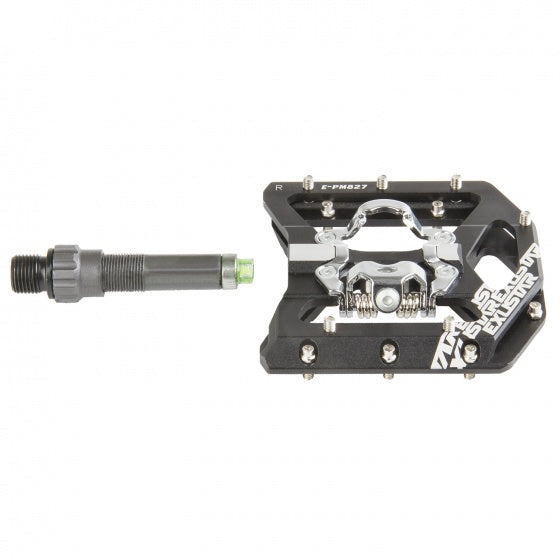 Exustar klikk pedal mtb 9 16 tommers svart sett