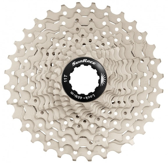 Sunrace CSRS3 Cassette 11 Velocità 11-28T. Argento metallico in scatola
