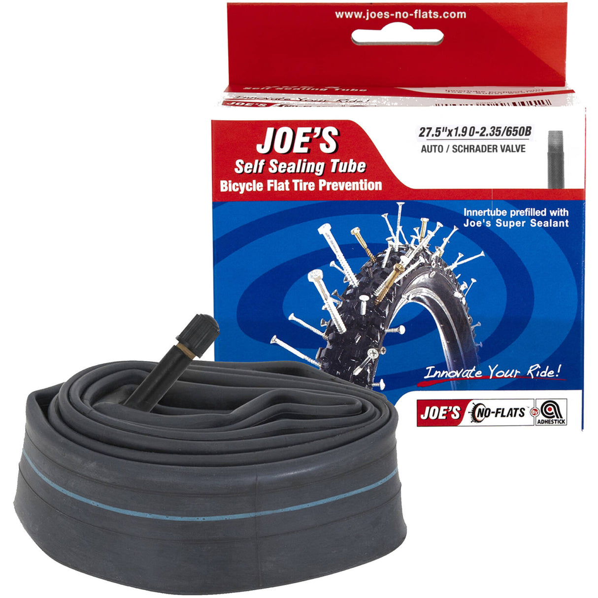 Joe's No Flats Inner Tube Self Selling Tube AV 27.5x1.90-2.35 (MTB)