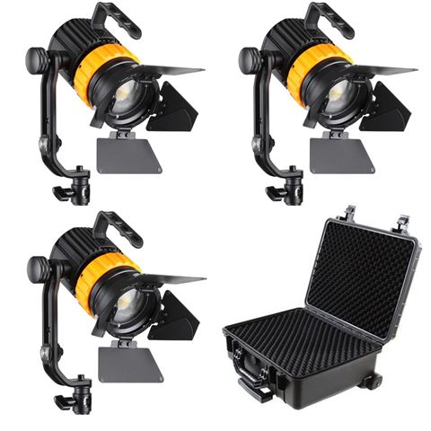 Falcon Eyes Bi-Color Mini Led Fresnel Set P-5AD-K3