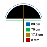 Falcon Eyes FlitsParaplu UR-32T DIFFUUS White 80 cm