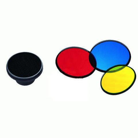 Falcon Eyes Honeycomb + 3 Filtros de color MFA-HC para series MF