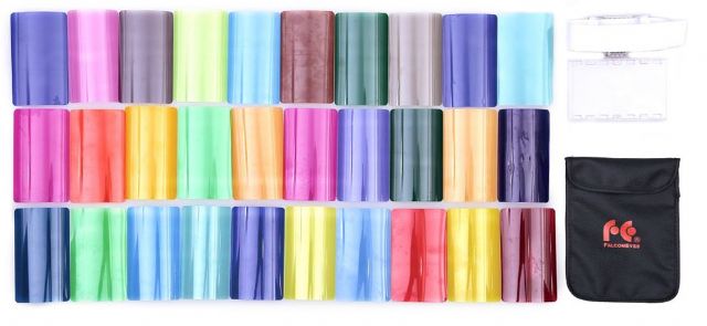 Filtri a colori Falcon Eyes CFA-30K per Speedlite Camera Flitsers