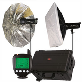 Falcon Eyes Studioflits set Satel Two Kit on battery for Nikon