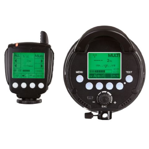 Falcon Eyes TTL Studioflitser Satel Two on battery for Nikon