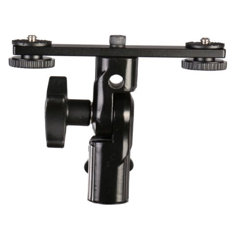 Falcon Eyes Twin Mount Bracket Inclinant + 2 x Flash Shoe CLD-14A