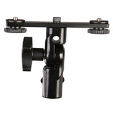 Falcon Eyes Twin Mount Bracket Inclinant + 2 x Flash Shoe CLD-14A