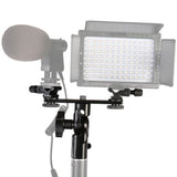 Falcon Eyes Twin Mount Bracket Inclinant + 2 x Flash Shoe CLD-14A
