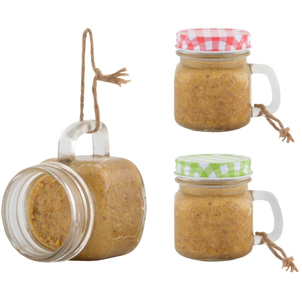 Esschert Design bird peanut butter in a mug