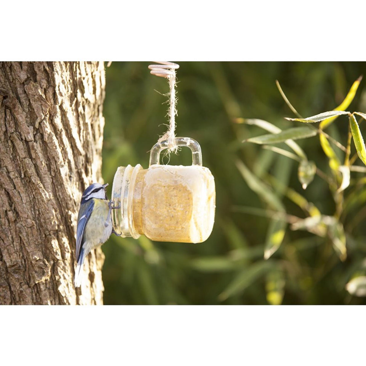 Esschert Design bird peanut butter in a mug