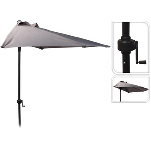 Pro haveparasol halvrund ø250cm