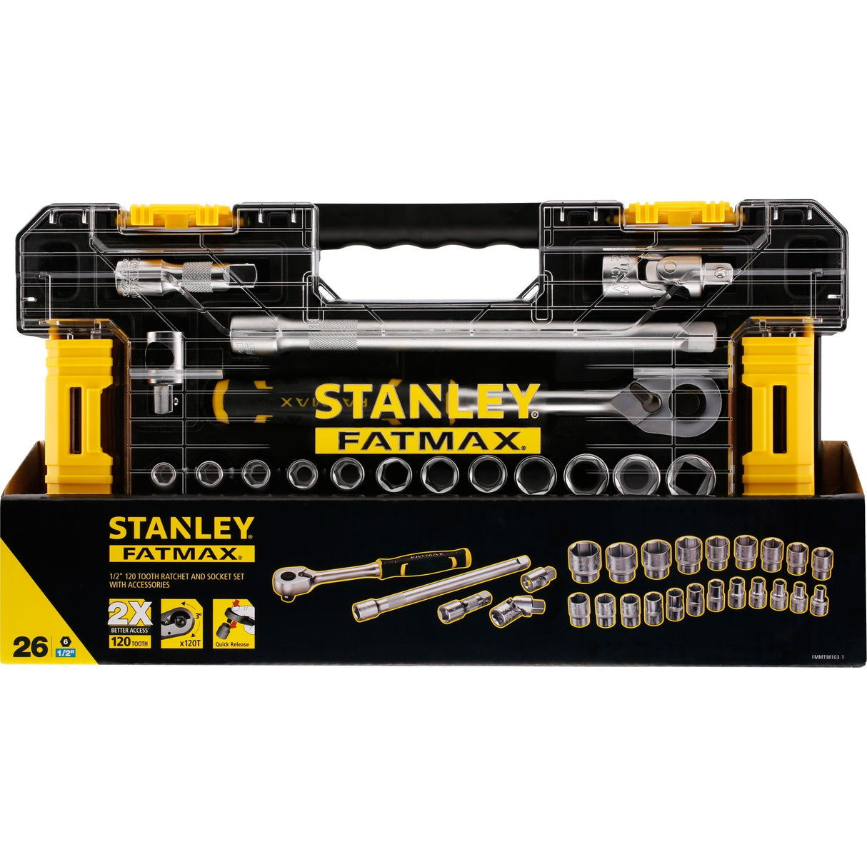 Stanley FATMAX 1 2 L PRO-STACK Комплект гнезда 1 2 FMMT98103-1