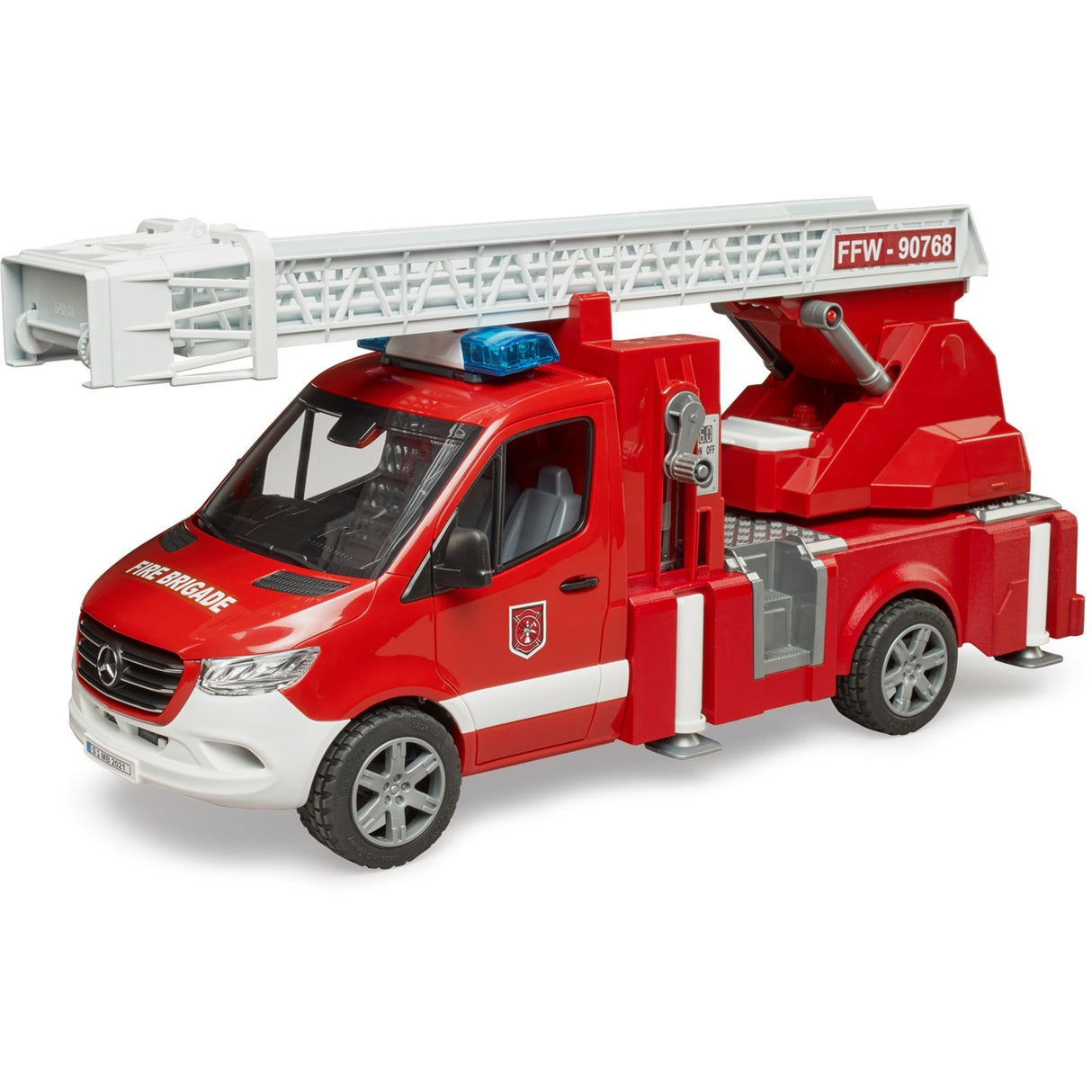 Bruder Fire Truck con pompa a scala e acqua +luce e suono