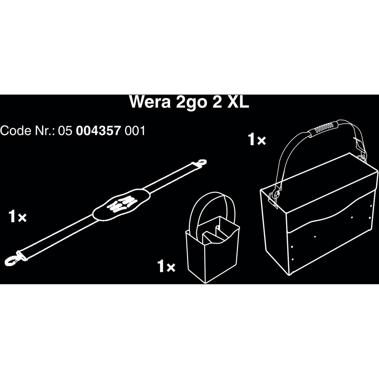 WERA 2GO 2 XL -verktygsfodral