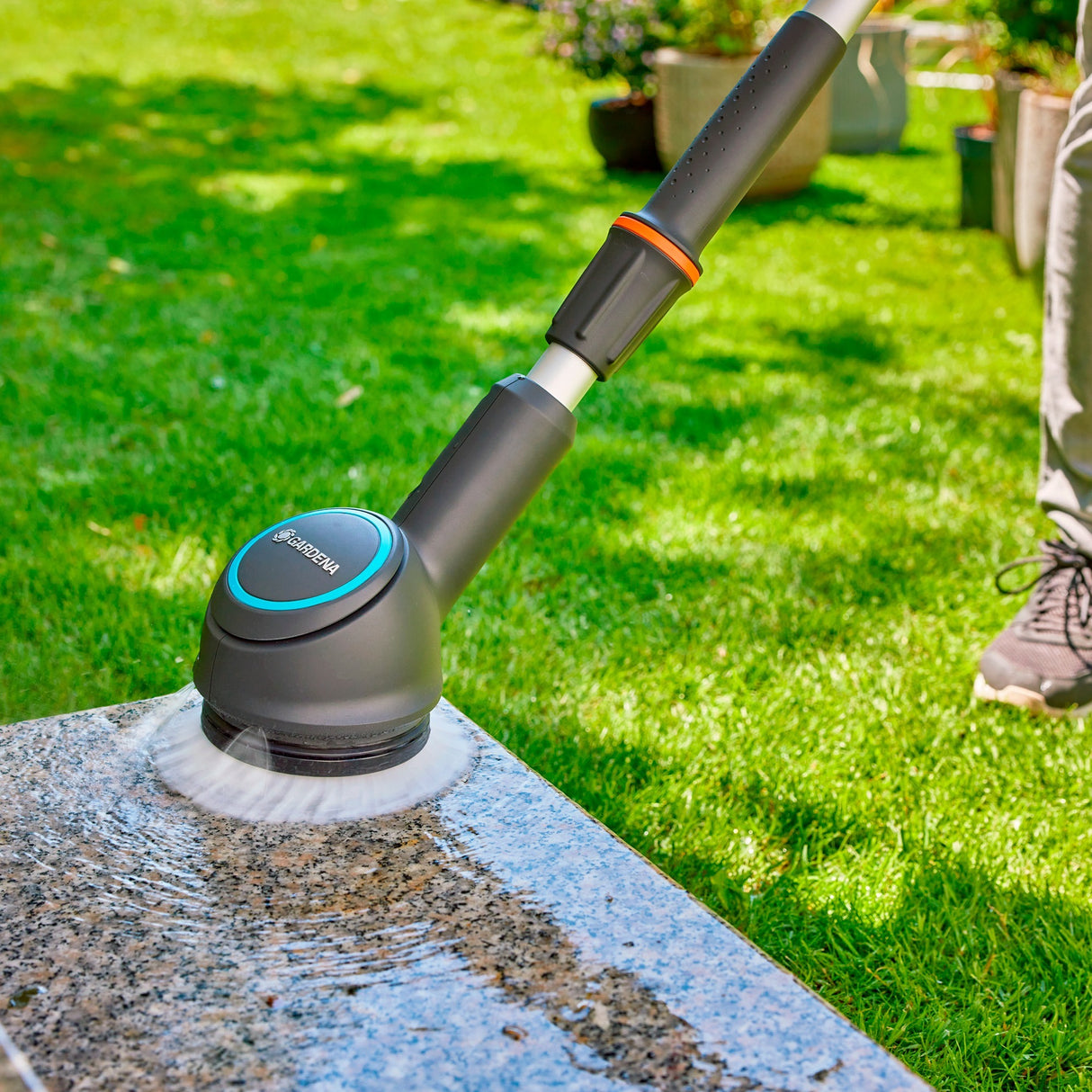 Gardena aquabrush vedlegg med platebørste, for Aqu