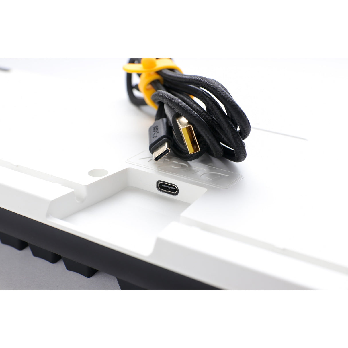 Ducky One 3 Classic, keyboard (black white, US layout, Cherry MX Speed Silver, RGB LED, double-shot PBT, hot-swappable, Quack Mechanics)