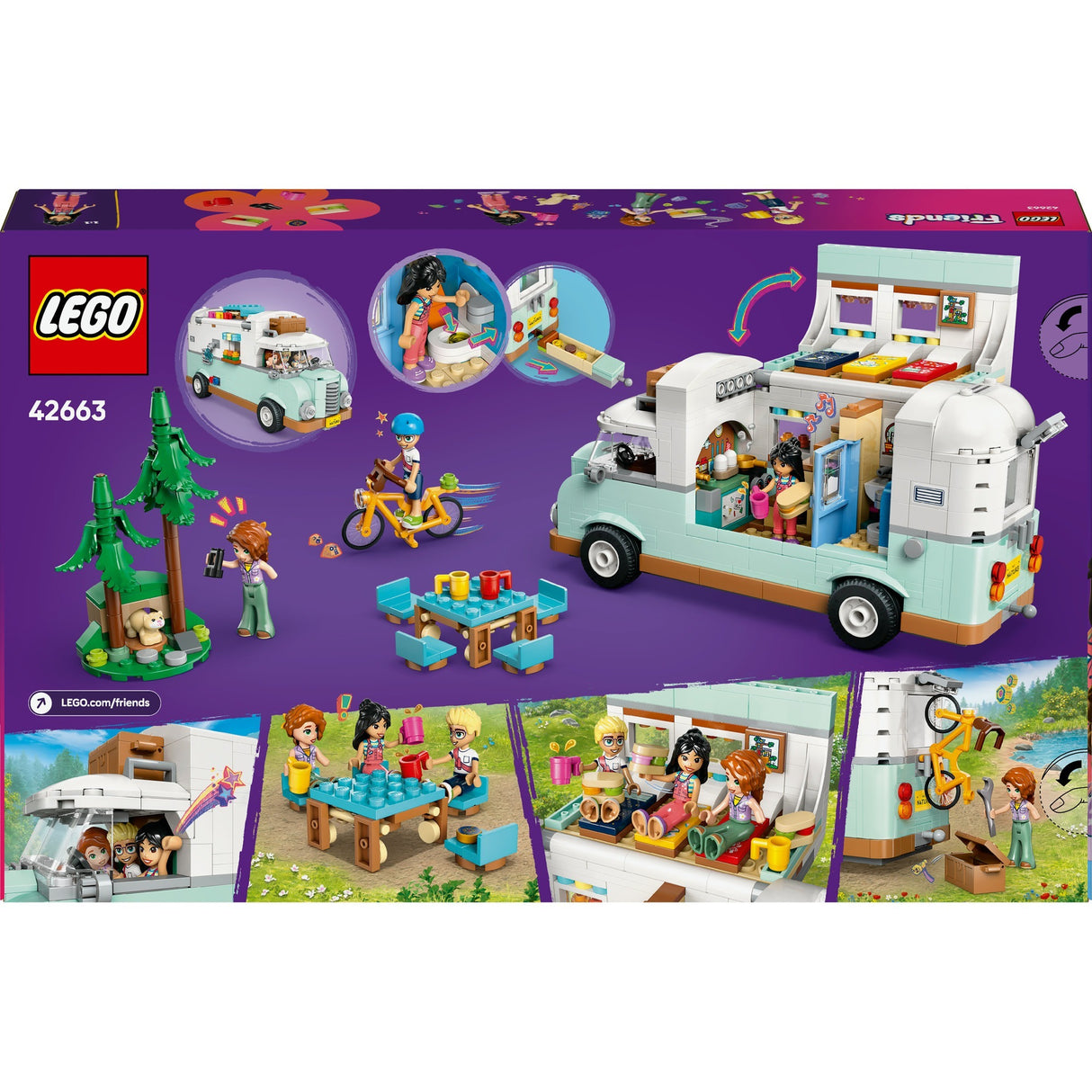 Lego friends 42663 Avventura in camper con gli amici