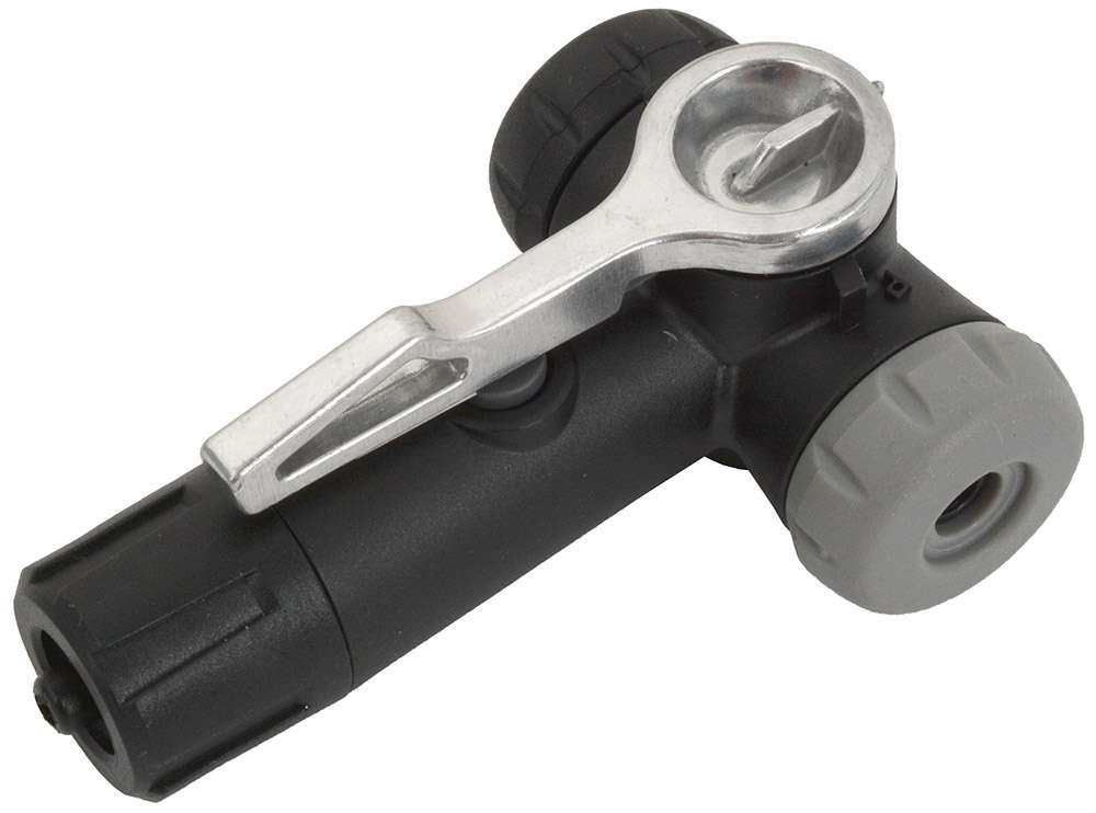 Katana twin valve pump head with release lever