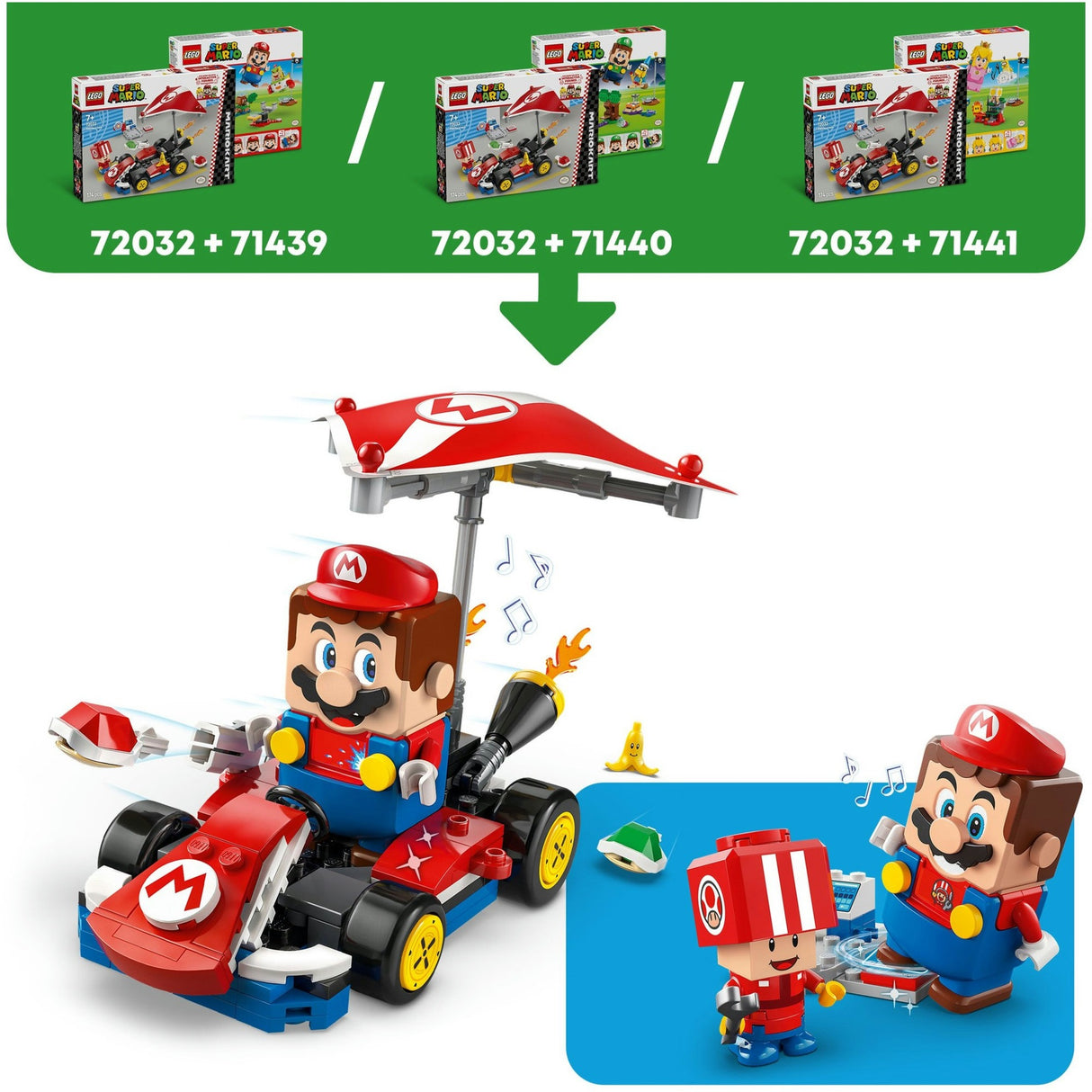 Lego Super Mario 72032 Mario Kart Standard Kart