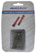 Quaxar tubeless valves universal aluminum black