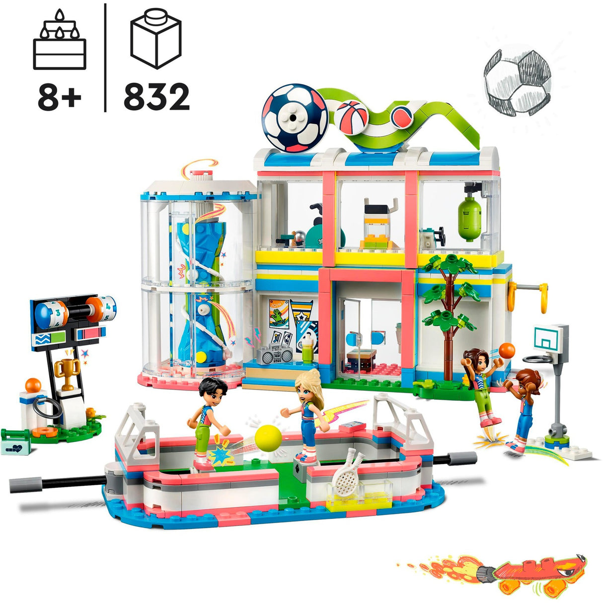 Lego friends - stavebnice sportovního centra (41744)