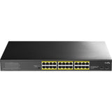 Lasc poe+ Cudy 24-gbe le 2 uplink sfp (dubh)